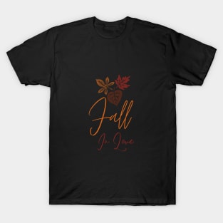 "Fall in Love" Autumn T-Shirt